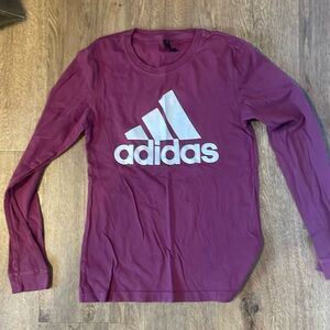 Adias pink long sleeve